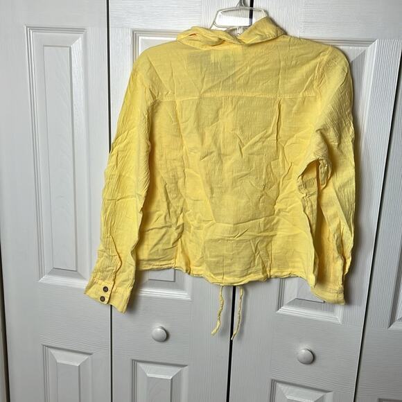 Six fifty button down top yellow large - Picture 5 of 5